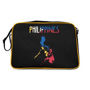 République des Philippines Pays Asie du sud-est - Sac Retro - noir/or - Dos