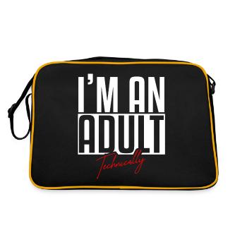 18th birthday - Retro Bag - black/gold - Back