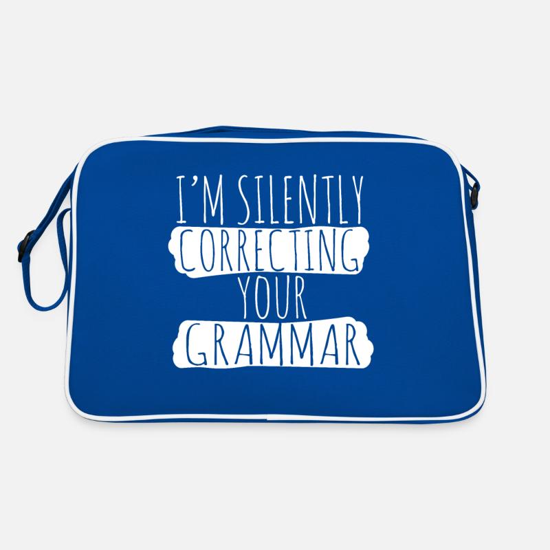 Professeur d'anglais grammaire Sac Retro