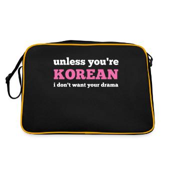 K-Pop Korean pop music - Retro Bag - black/gold - Back