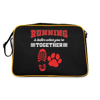 Sports canins, canicross - Sac Retro - noir/or - Dos