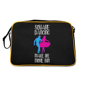 Danse carrée - Sac Retro - noir/or - Dos