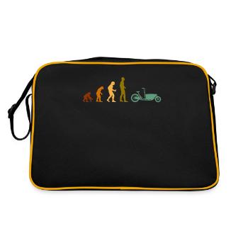 Retro bike courier cargo bike - Retro Bag - black/gold - Back