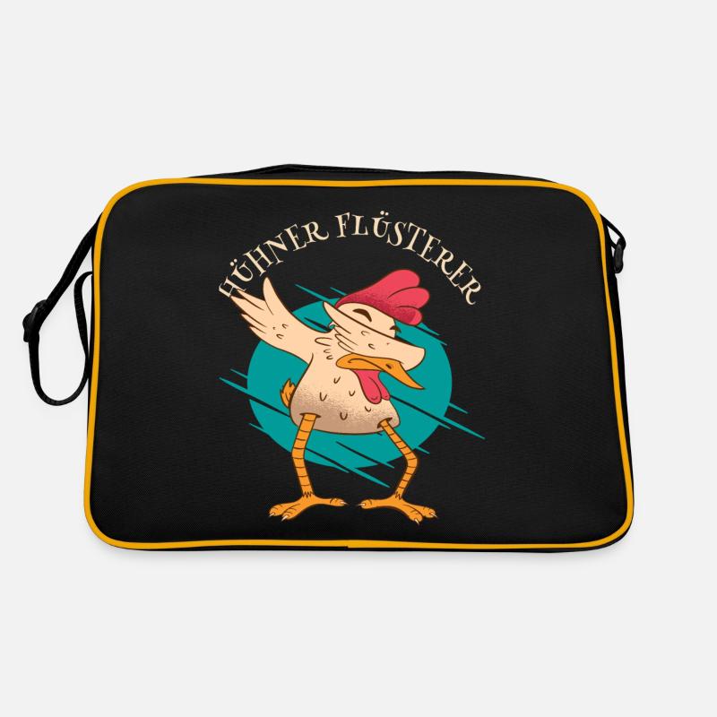 Dabbing Hühner Fluesterer Retro Tasche