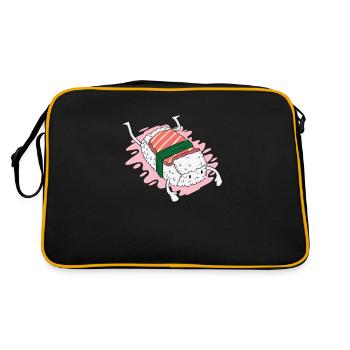 Riz à sushi au saumon - Sac Retro - noir/or - Dos