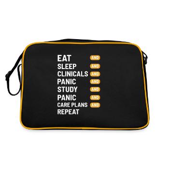 Cadeau étudiant en médecine médecine - Sac Retro - noir/or - Dos