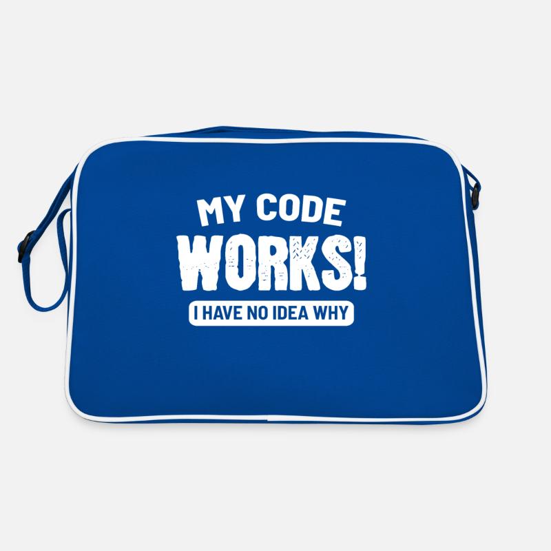Cadeau développeur ou programmeur Code Works Sac Retro