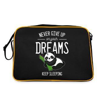 Gardez le sommeil Sleepy Person Gift - Sac Retro - noir/or - Dos