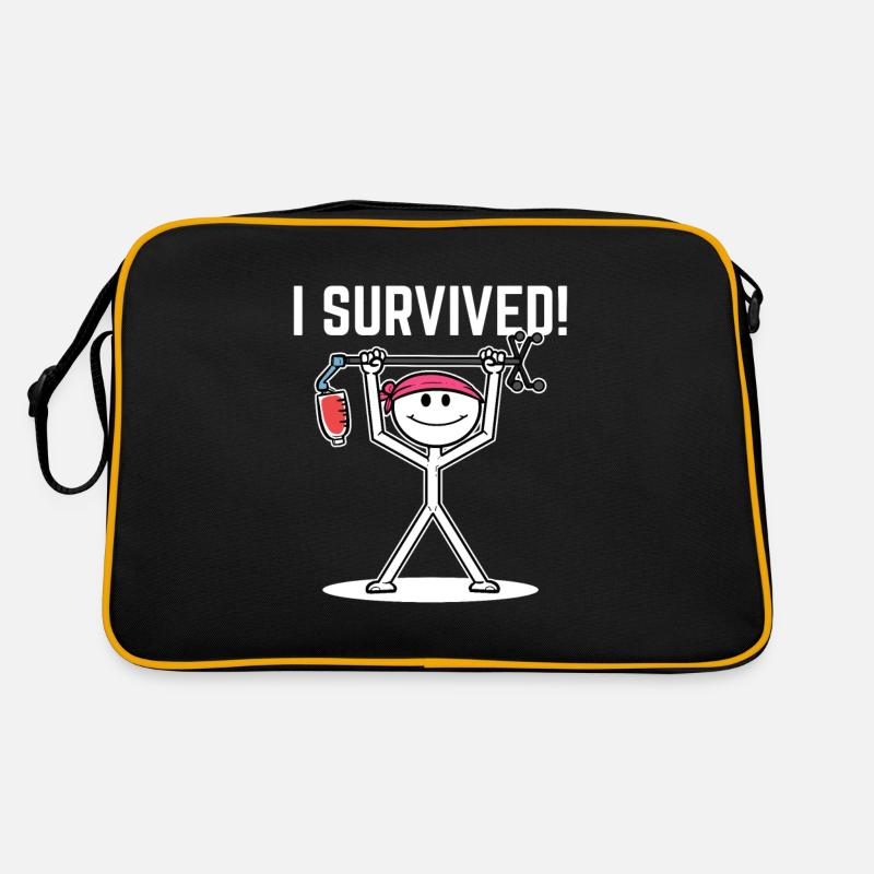 I survived Krebsüberlebender Gift Retro Tasche
