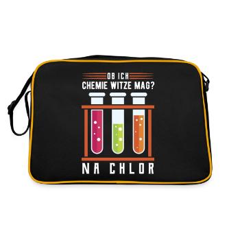 chemistry - Retro Bag - black/gold - Back