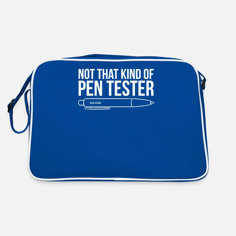 Not that kind of pen tester funny hacker Retro Bag