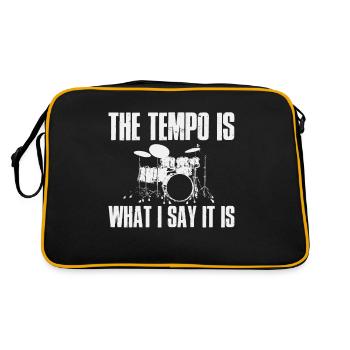 Drummer's pace - Retro Bag - black/gold - Back