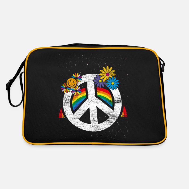 Peacezeichen Geschenk Retro Tasche