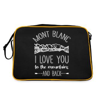 Mont Blanc Alps - Retro Bag - black/gold - Back