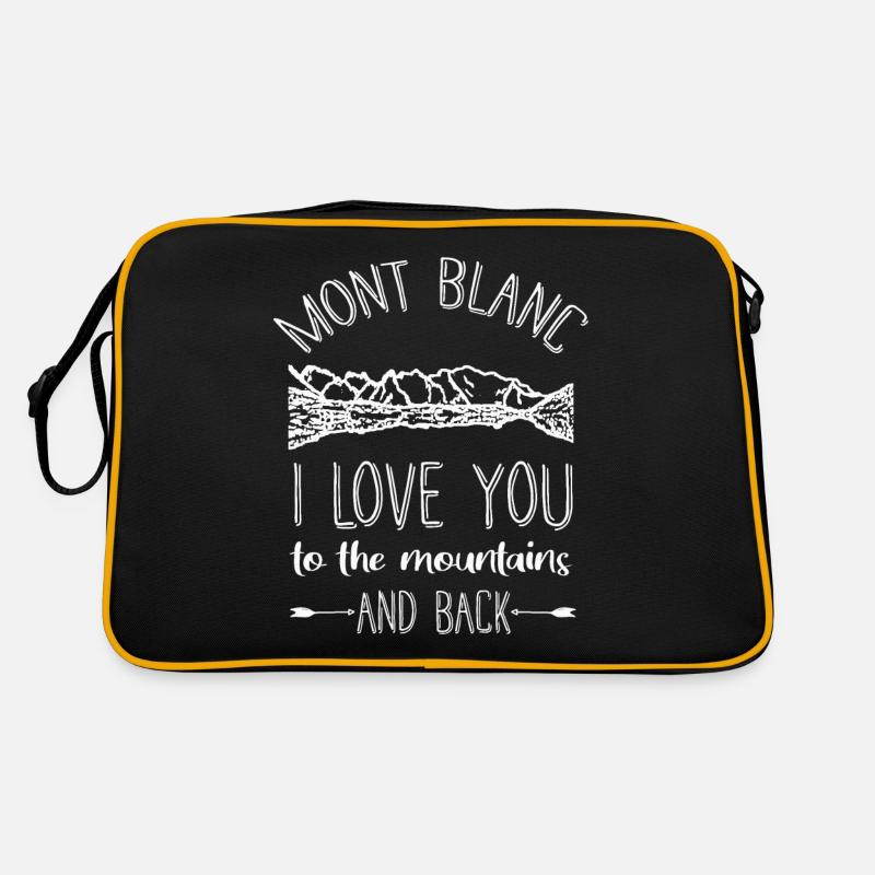 Alpes du Mont-Blanc - Sac Retro - noir/or