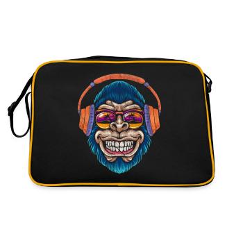 Monkey DJ monkey - Retro Bag - black/gold - Back