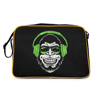 Monkey DJ monkey - Retro Bag - black/gold - Back