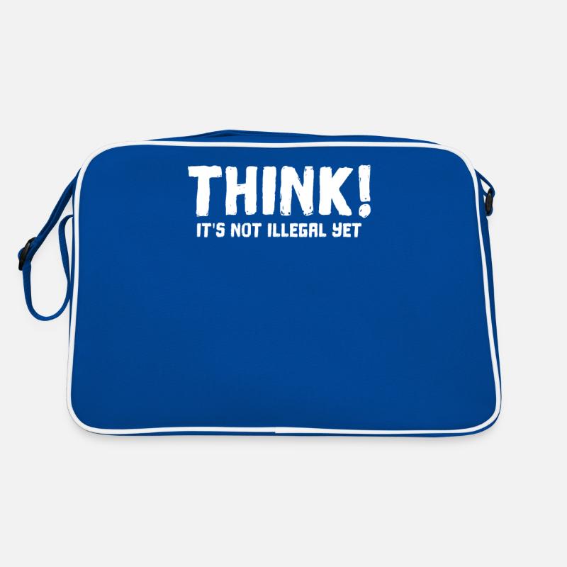 Denke, es ist noch nicht illegal, aber lustig Retro Tasche