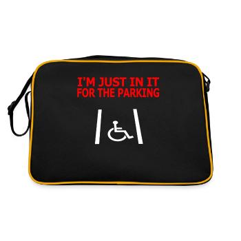 At Just In It For The Handicapped Parking - Retro Bag - black/gold - Back