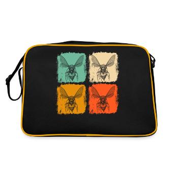 Guêpe rétro - Sac Retro - noir/or - Dos