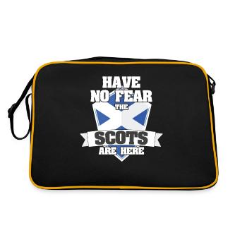 Scotland Have No Fear The Scots Are Here Scottish - Retro Bag - black/gold - Back