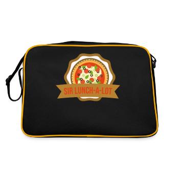 Sir Lunch-A-Lot gift for a wolverine - Retro Bag - black/gold - Back