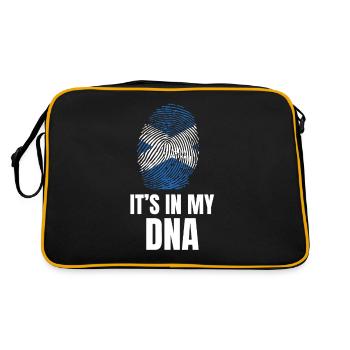 It's In My DNA Proud To Be From Scotland Gift - Retro Bag - black/gold - Back