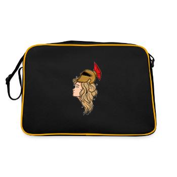 Athènes Grec Mythologie antique Dieu cadeau - Sac Retro - noir/or - Dos