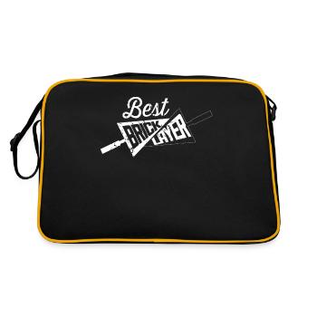 Bricklayer Masonry Company Mauer Team Bricklayers - Retro Bag - black/gold - Back