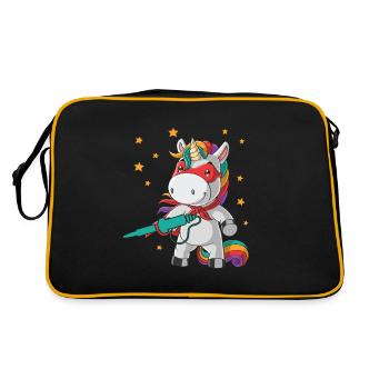 Souder une licorne - Sac Retro - noir/or - Dos