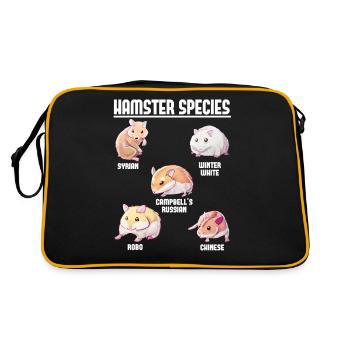 Espèces de hamsters - Sac Retro - noir/or - Dos