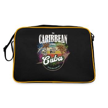 Cuba - The Caribbean is calling - colorful - colorful - Retro Bag - black/gold - Back