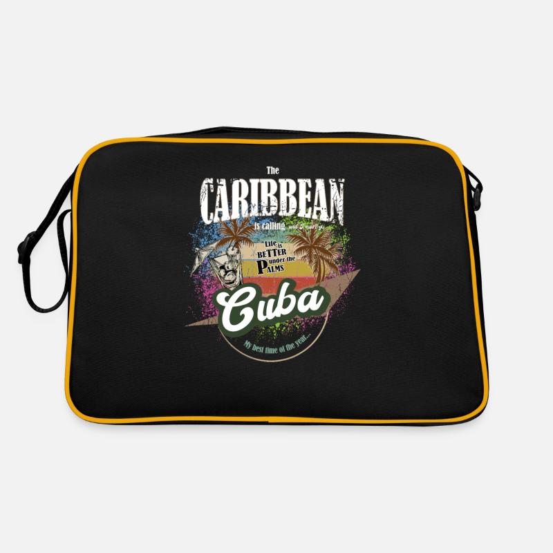 Kuba - Die Karibik ruft - colorful - farbenfroh Retro Tasche