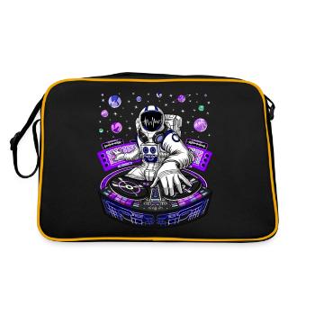 Astronaut Psytrance DJ - Retro Bag - black/gold - Back