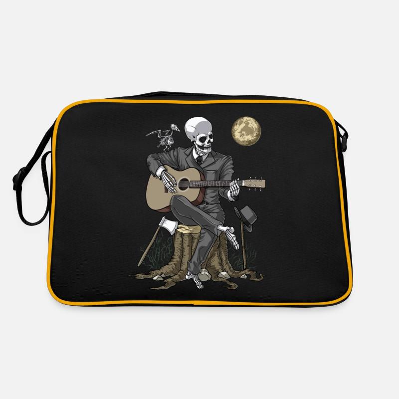 Joueur de guitare squelette Sac Retro
