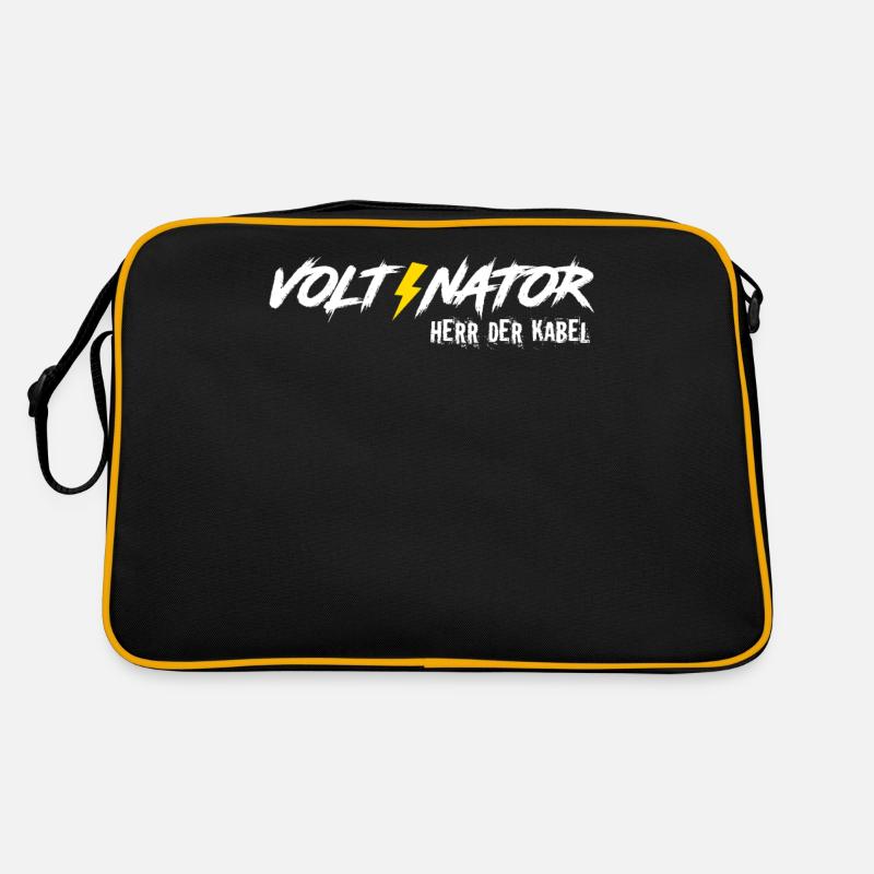 Elektromeister Voltinator Herr der Kabel Volt Watt Retro Tasche