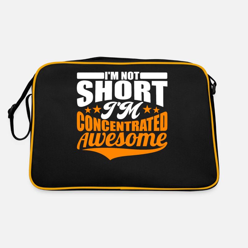 Sprüche - I m Not Short I m Concentrated Awesome Retro Tasche