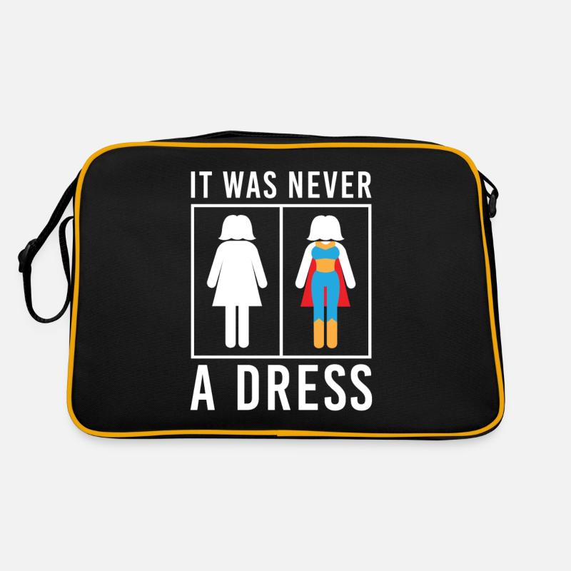 Ce n'était jamais une robe Toilette Kleid WC Schild Sac Retro