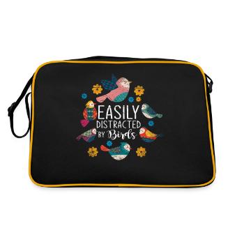 Voler la liberté des oiseaux - Sac Retro - noir/or - Dos