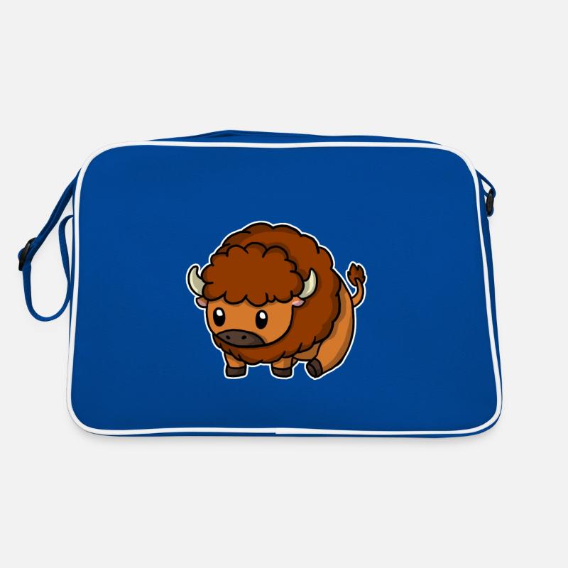Bison doux Bison Cadeau de boeuf sauvage Sac Retro