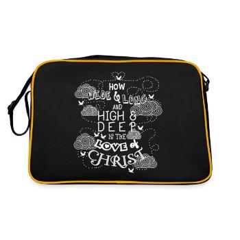 Vêtements religieux et chrétiens - Sac Retro - noir/or - Dos