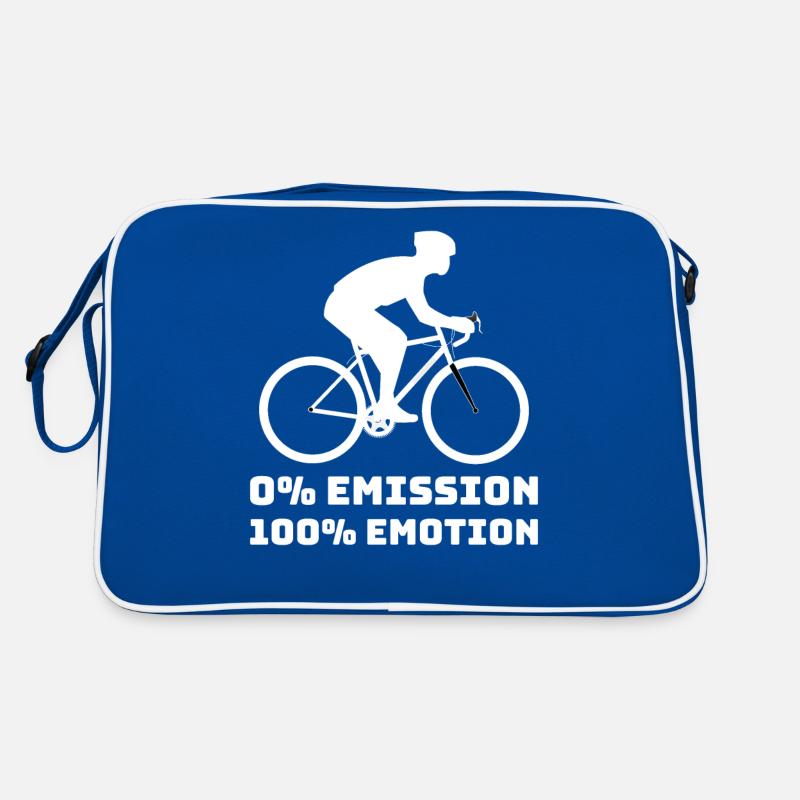 0% emission 100% emotion bicycle CO2 climate strike Retro Bag