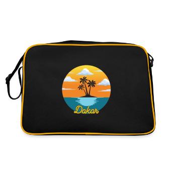 Vacances et vacances de rêve à Dakar - Sac Retro - noir/or - Dos