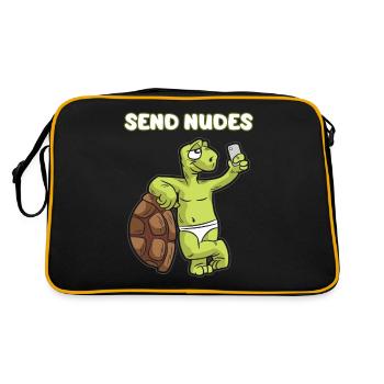 ENVOYER DES NUDES mignon nue tortue nackidei - Sac Retro - noir/or - Dos