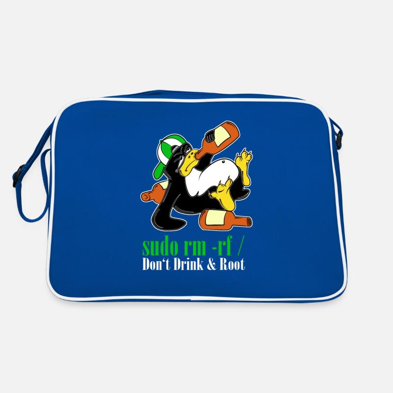 Linux Penguin Sudo Admin Funny Computer Science PC Nerd Retro Bag