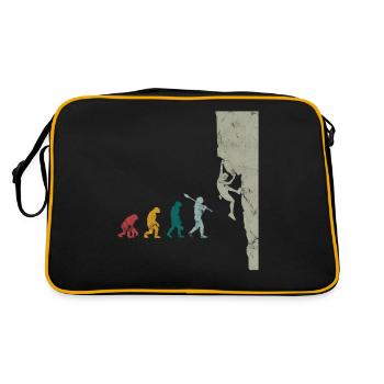 Bouldern Evolution Vintage - Retro Tasche - Schwarz/Gold - Hinten