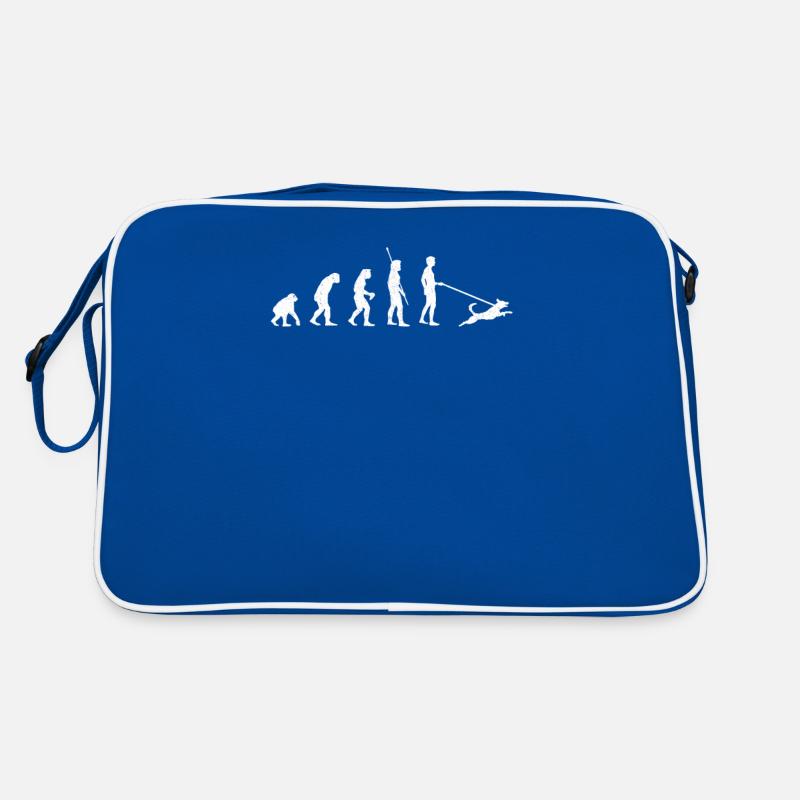Evolution Hunde Gassi Retro Tasche