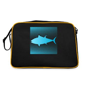Pêche au thon drôle - Sac Retro - noir/or - Dos