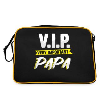 Cadeau très important pour la fête des pères papa VIP - Sac Retro - noir/or - Dos
