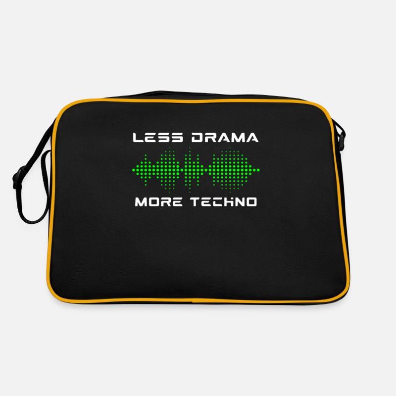 Techno - Sac Retro - noir/or